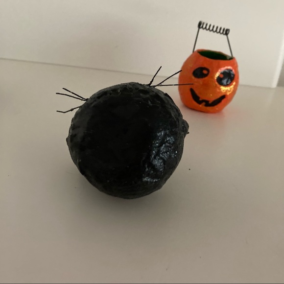 Mini Pumpkin Halloween Holiday Decor Set Of 3 Mini Jack O’ Lanterns - Picture 9 of 13